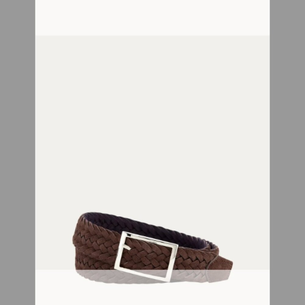 Simonnot Godard Men's Reversible Suede Wool Felt Belt (Orig. $260) w/tax (40in)